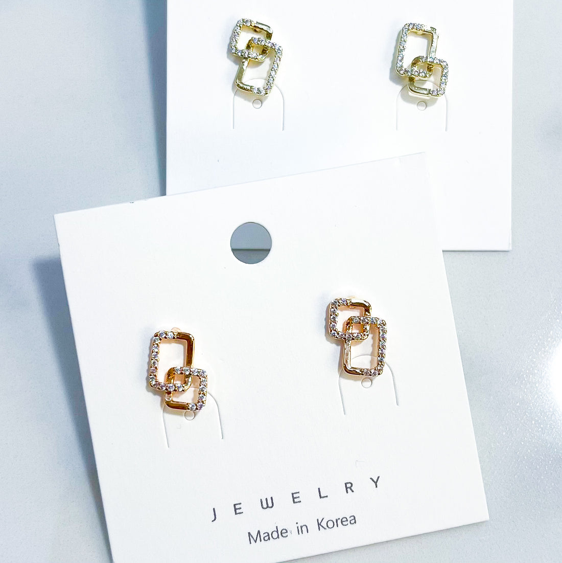 Non-allergic Earrings - Shiny Polygons